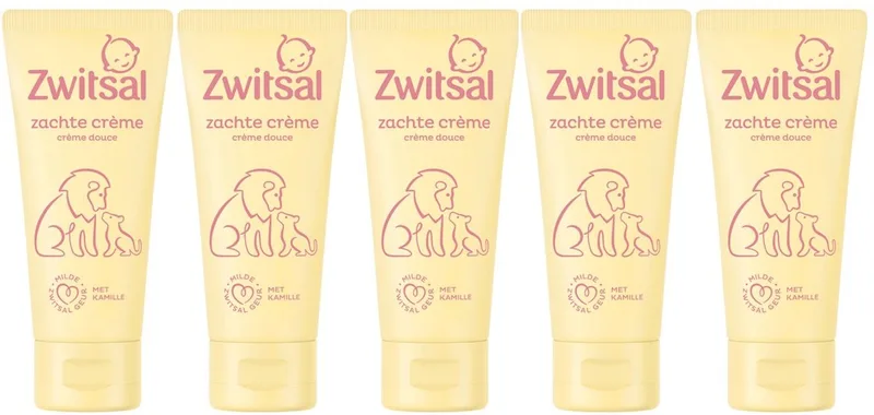 Zachte Crème - Milde Zwitsal Geur - 5x 100ml van Zwitsal – productfoto