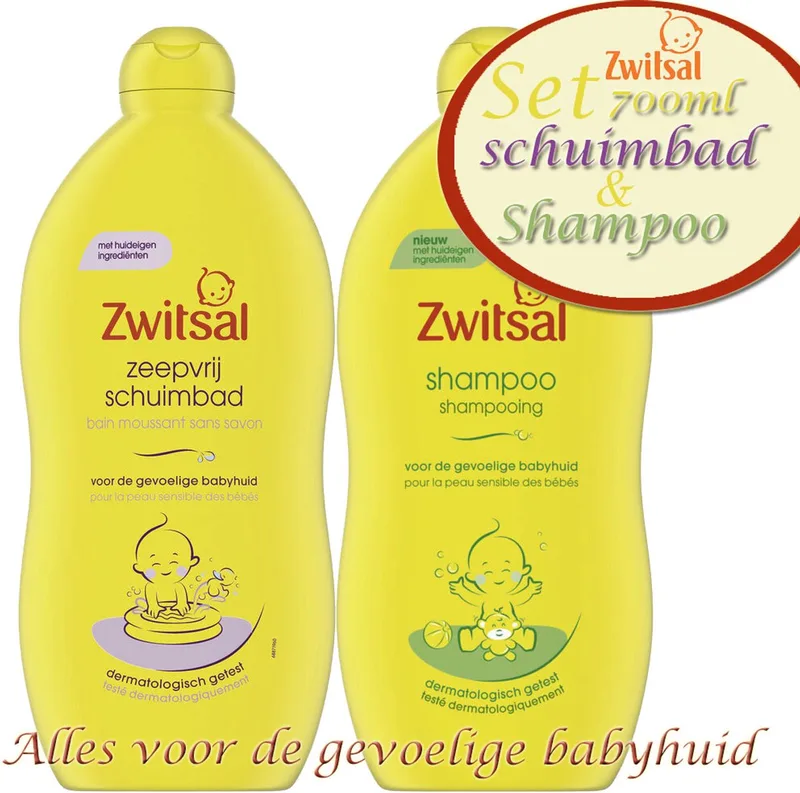 zeepvrij Badschuim en Zwitsal shampoo - 700ml by Zwitsal – product photo