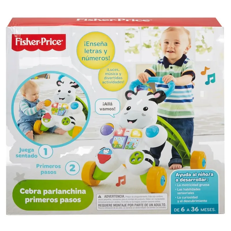 Leer Met Mij Zebra Loopwagen från Fisher-Price – produktbild 6 av 6