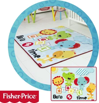 speelkleed tapijt voor de kinderkamer - 117 x 157 cm groot - Gemaakt van super zacht materiaal by Fisher-Price in Multicolour – product photo 1 of 2