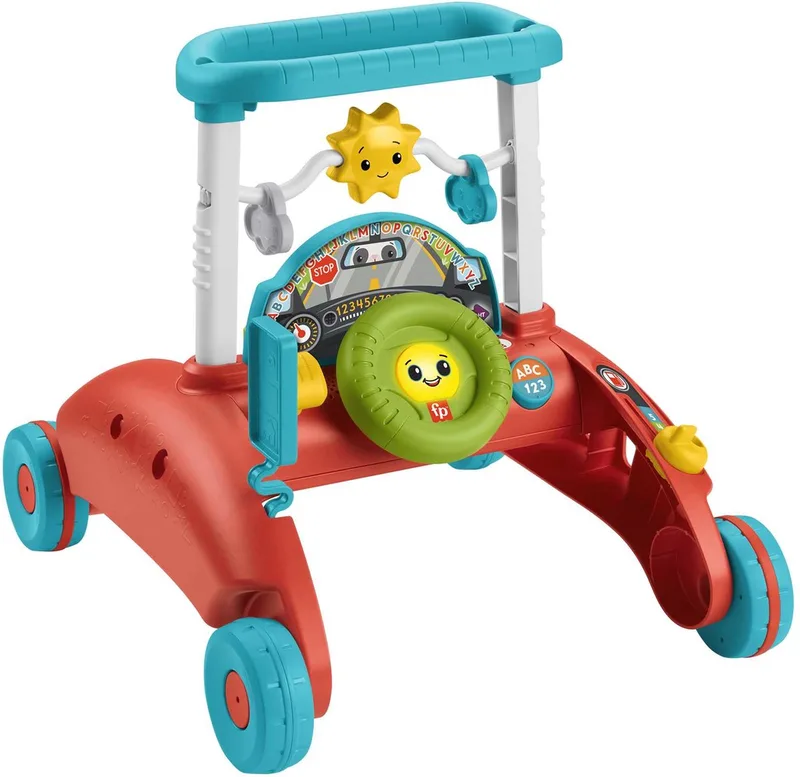 Tweezijdige loopwagen - Peuter speelgoed met geluiden van Fisher-Price in Meerkleurig – productfoto