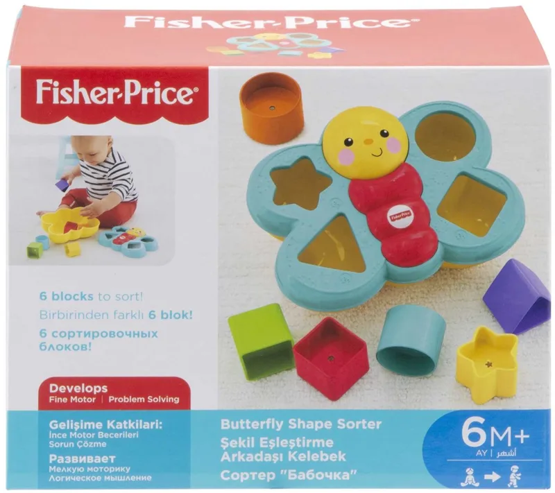 Vlinder Vormensorteerder - Vormenstoof de Fisher-Price en Multicolore – photo produit