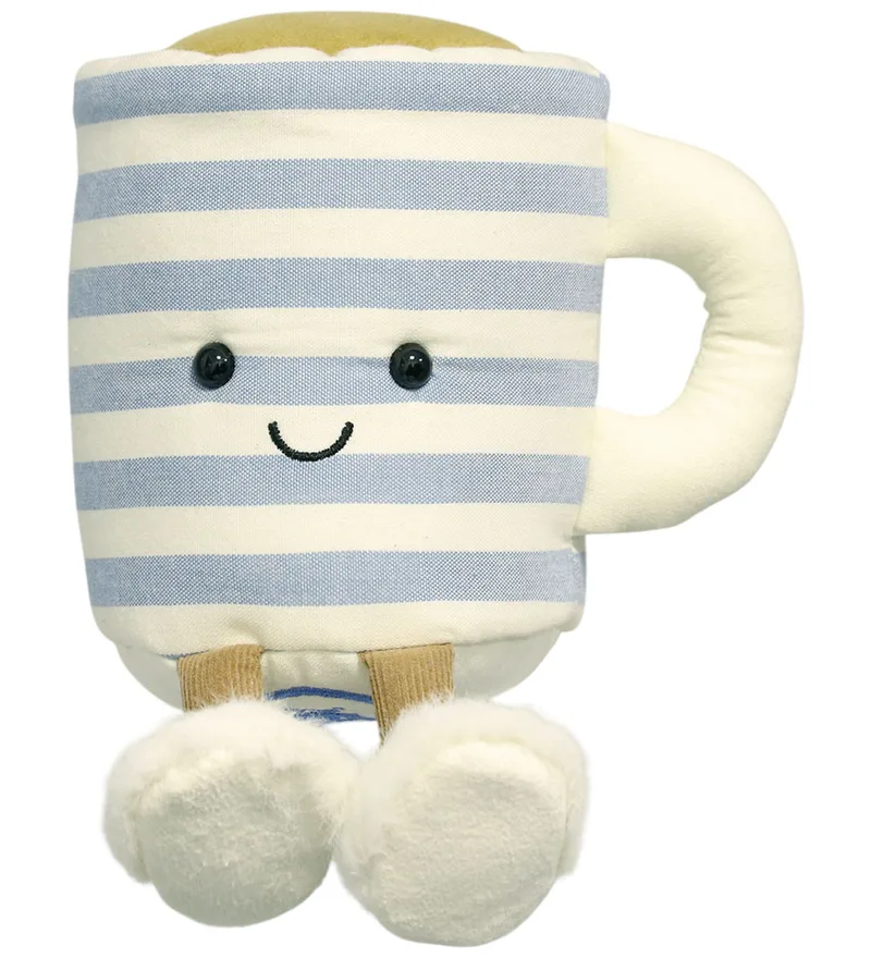 Knuffel - 11x14x13 cm - Amuses Rosie Lea Mok thee van Jellycat – productfoto