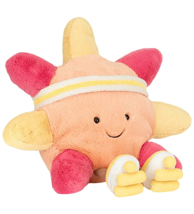 Knuffel - 30 cm - Amuseables Zon 'Roller schaatsen' by Jellycat – product photo