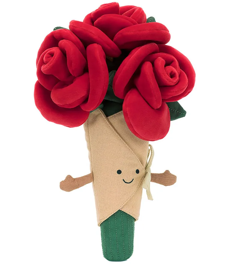 Knuffel - 30x17 cm - Amuses Rose Boeket by Jellycat – product photo