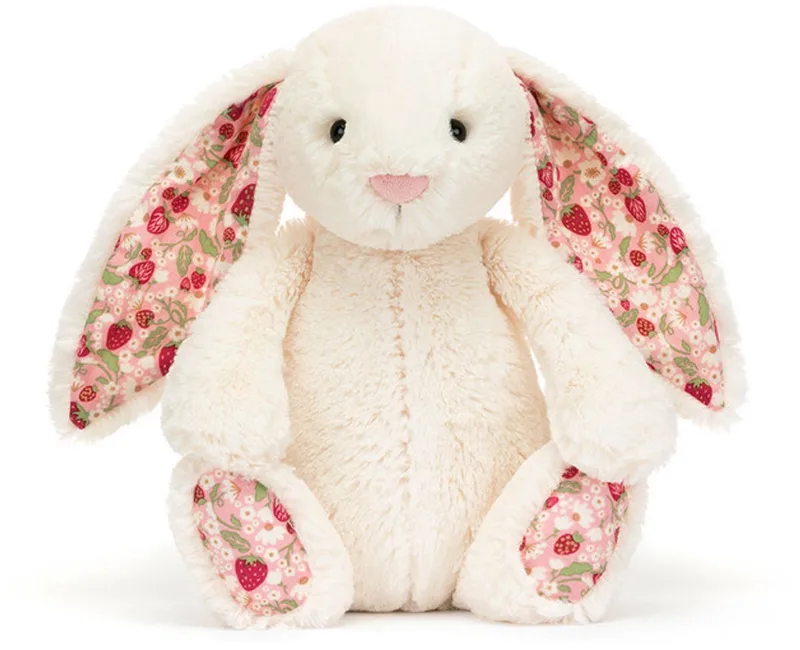 Knuffels - Blossom Cream Bunny Berry - Konijn - 31 cm - Met extra dikke luxueuze vacht - Knuffel voor alle leeftijden by Jellycat in Blossom Cream Bunny Berry (Crémewit) – product photo