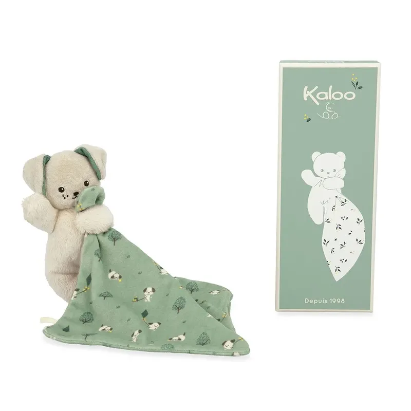 Carre Douceur - Knuffeldoekje - Hond - Groen by Kaloo in Hond Groen – product photo 5 of 6