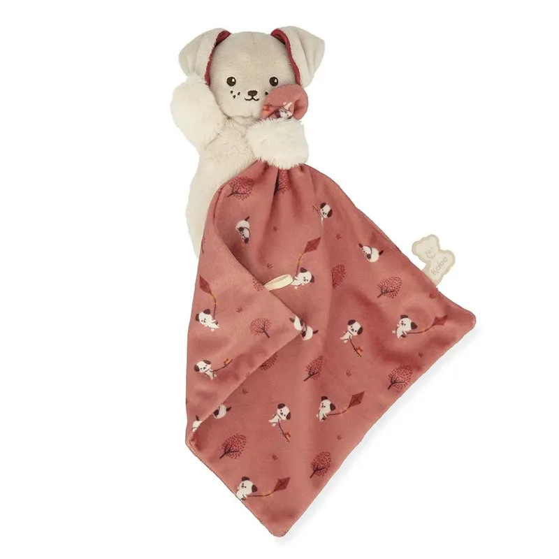 Carre Douceur - Knuffeldoekje - Hond - Steenrood by Kaloo in Hond Steenrood – product photo 3 of 6