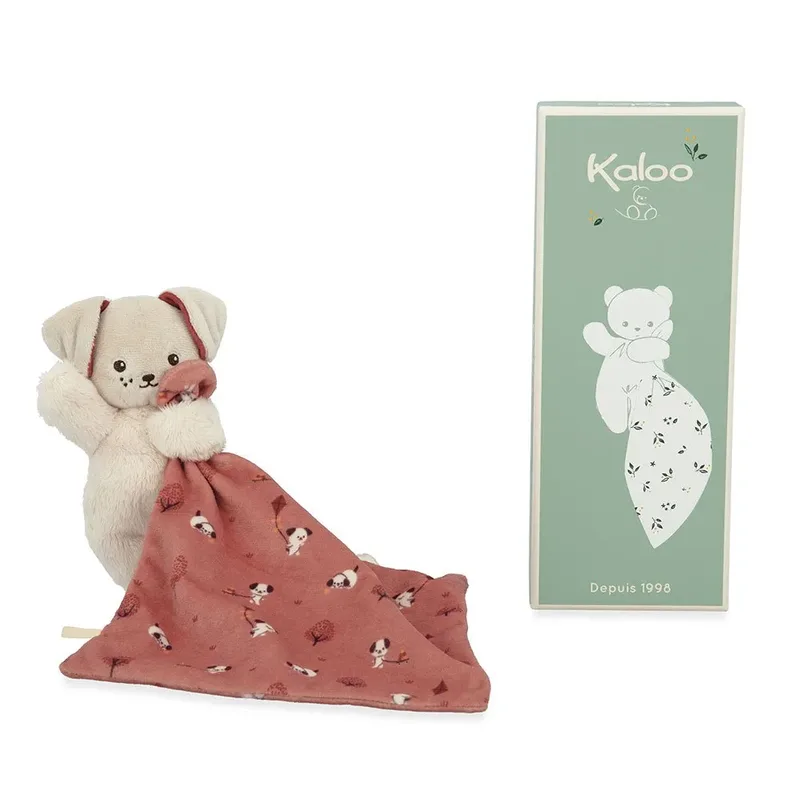 Carre Douceur - Knuffeldoekje - Hond - Steenrood by Kaloo in Hond Steenrood – product photo 5 of 6