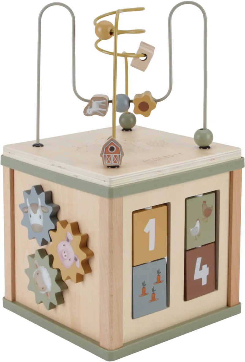 Activiteitenkubus FSC van Little Dutch in Little Farm – productfoto