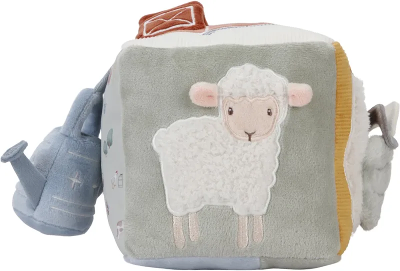 Activiteitenkubus - Little Farm - baby speelgoed van Little Dutch in Meerkleurig – productfoto