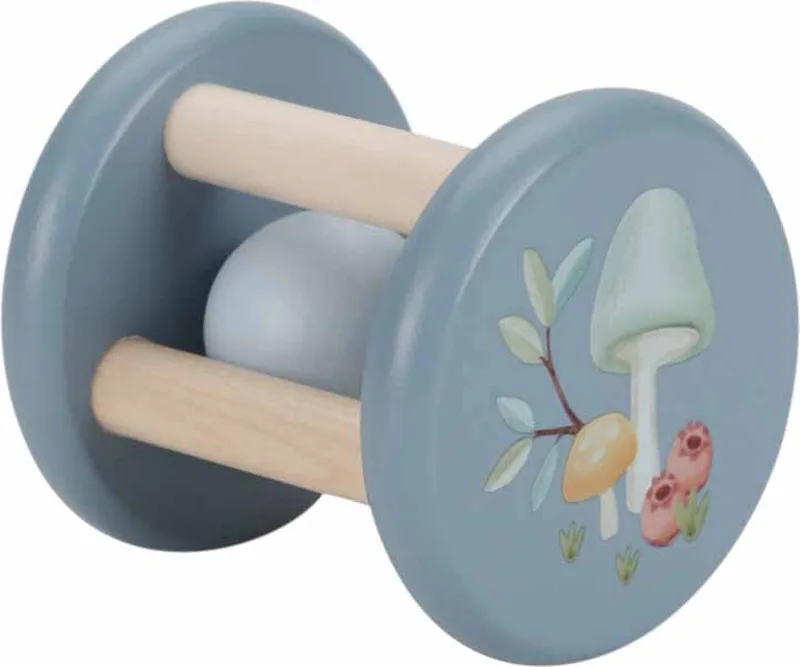Rammelaar roller - Forest Friends FSC van Little Dutch in Blauw – productfoto