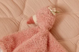 Safari Friends Knuffeldoekje Flamingo fra Little Dutch i Lyserød – produktbillede 3 af 4