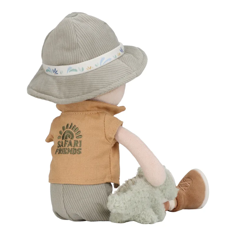 Safari Friends Knuffelpop Jim de Little Dutch en Vert – photo produit 3 sur 4