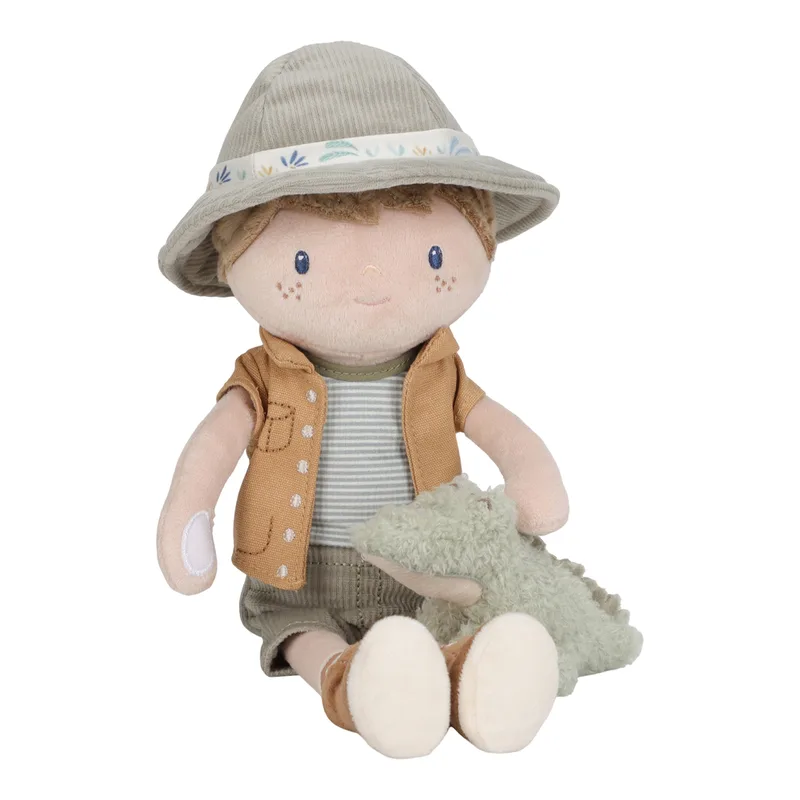 Safari Friends Knuffelpop Jim de Little Dutch en Vert – photo produit 2 sur 4