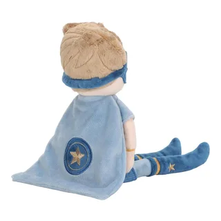 Superhero Knuffelpop Jim - 35 cm van Little Dutch in Blauw – productfoto 4 van 4
